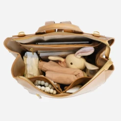 Fawn Square Diaper Bag - Tan -ROOLEE FASHION SHOP square.tan .5