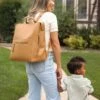 Fawn Square Diaper Bag - Tan -ROOLEE FASHION SHOP square.tan .web