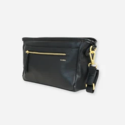 Fawn Design Stroller Caddy - Premium Matte Faux Leather Organizer (Black) -ROOLEE FASHION SHOP strollercaddy.black .2