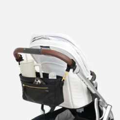 Fawn Design Stroller Caddy - Premium Matte Faux Leather Organizer (Black) -ROOLEE FASHION SHOP strollercaddy.black .7