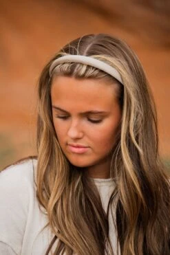 Andi Thin Satin Padded Headband - Elegant Hair Accessory -ROOLEE FASHION SHOP thin satin headband headband 838245