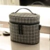 Fawn Train Case - Plaid Tweed Luxury Travel Organizer -ROOLEE FASHION SHOP train.plaid .web2