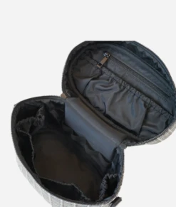 Fawn Train Case - Plaid Tweed Luxury Travel Organizer -ROOLEE FASHION SHOP traincase.WP.4.web