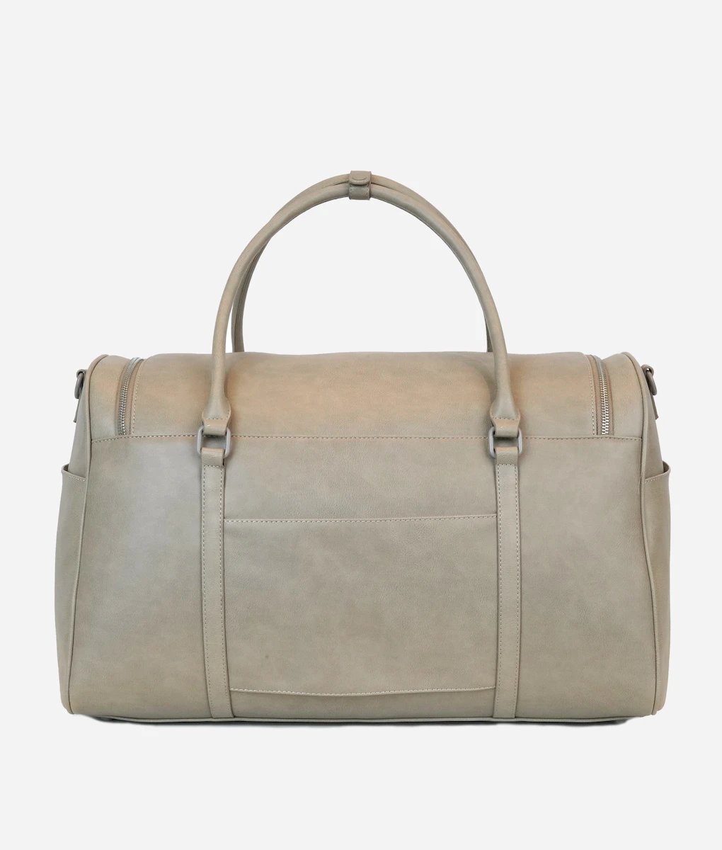 Premium Pebble Faux Leather Weekender Bag - Large Travel & Hospital Tote 7 Premium Pebble Faux Leather Weekender Bag - Large Travel & Hospital Tote - Image 5